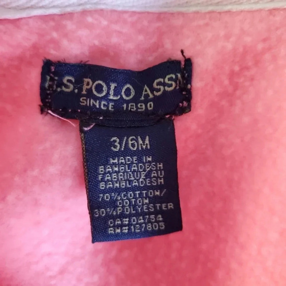 US POLO ASSN | Snow Sweats in Pink sz 3/6M - Picture 4 of 6